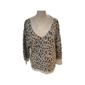 Vince Camuto Black and White Print Pullover